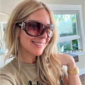 2000’s vintage gucci horse bit sun glasses